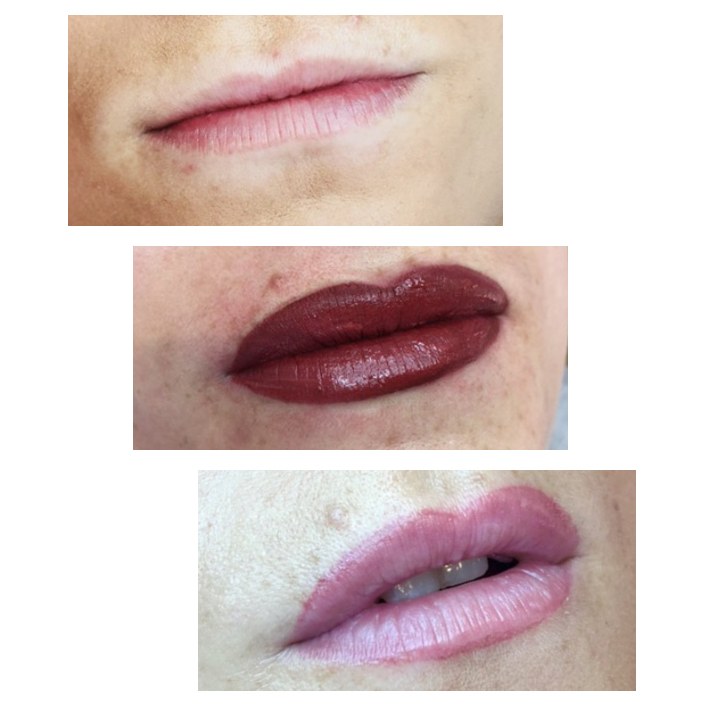 semi permanent make up lip procedure